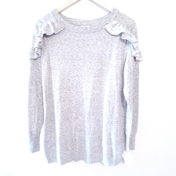 Isabel Marant Tops - NEW ISABEL MATERNITY SMALL RUFFLE TRIM SWEATSHIRT